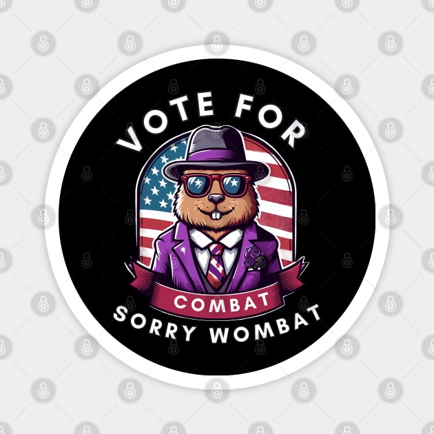 vote for combat sorry wombat Magnet by chems eddine